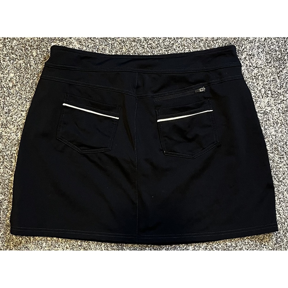 Athleta Skort Womens Medium Tall Black Athletic Running Walking Stretch Pockets‎ - Picture 3 of 8